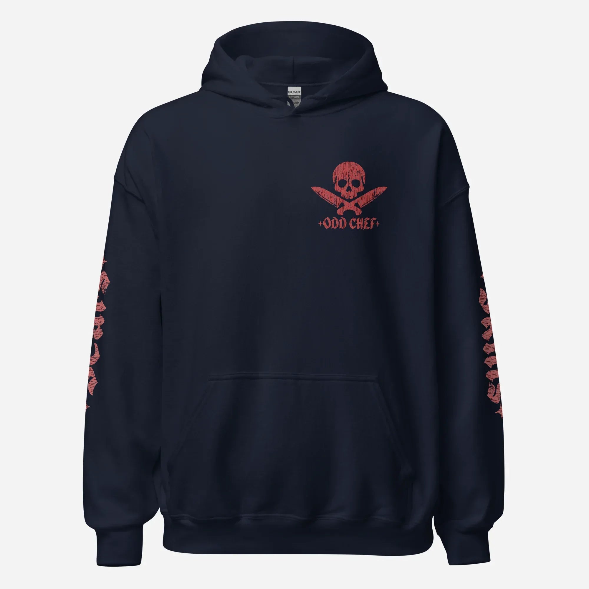 Official Edition Meat-Red Skull & Crossed Knives Unisex Hoodie - Odd Chef