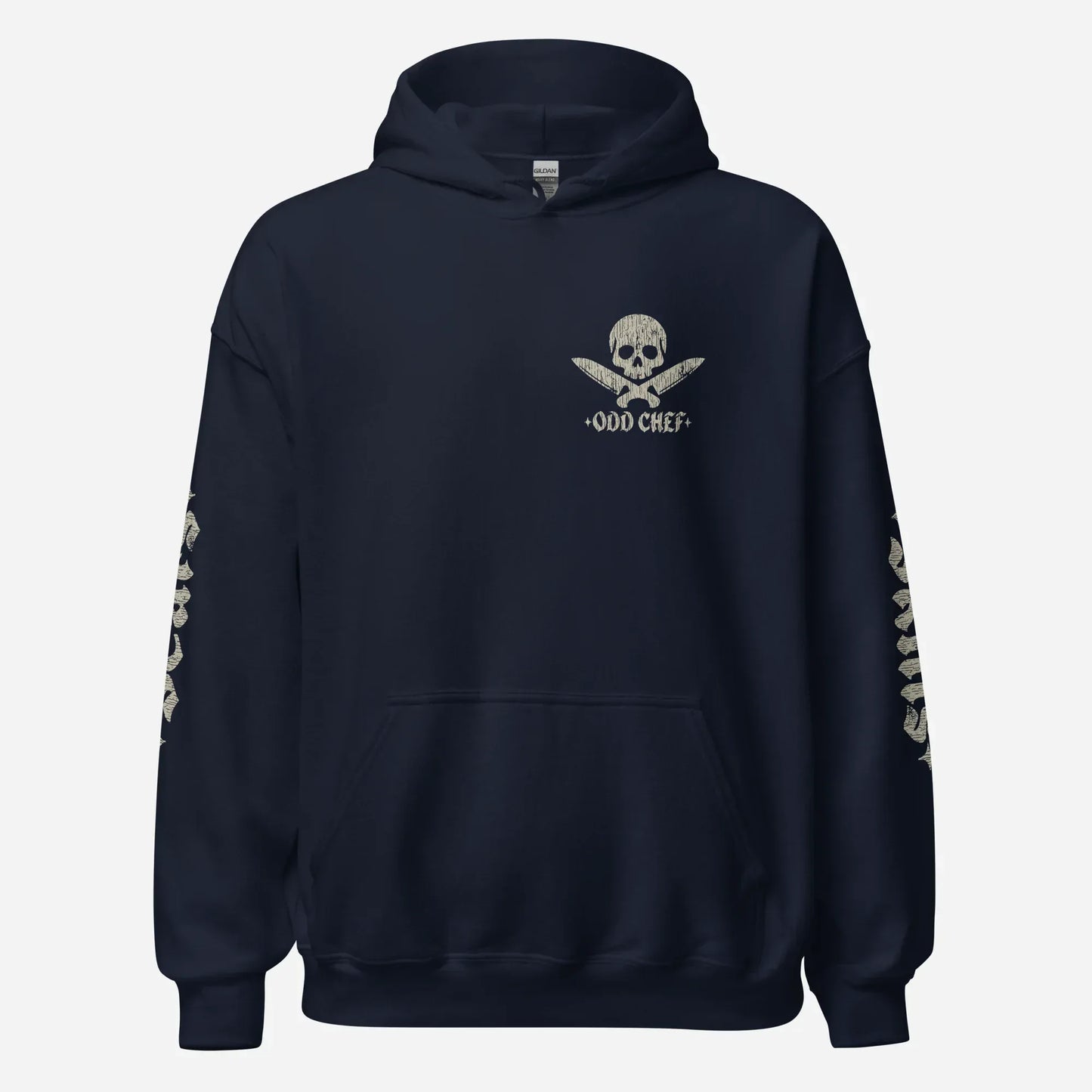 Official Edition Bone-White Skull & Crossed Knives Unisex Hoodie - Odd Chef