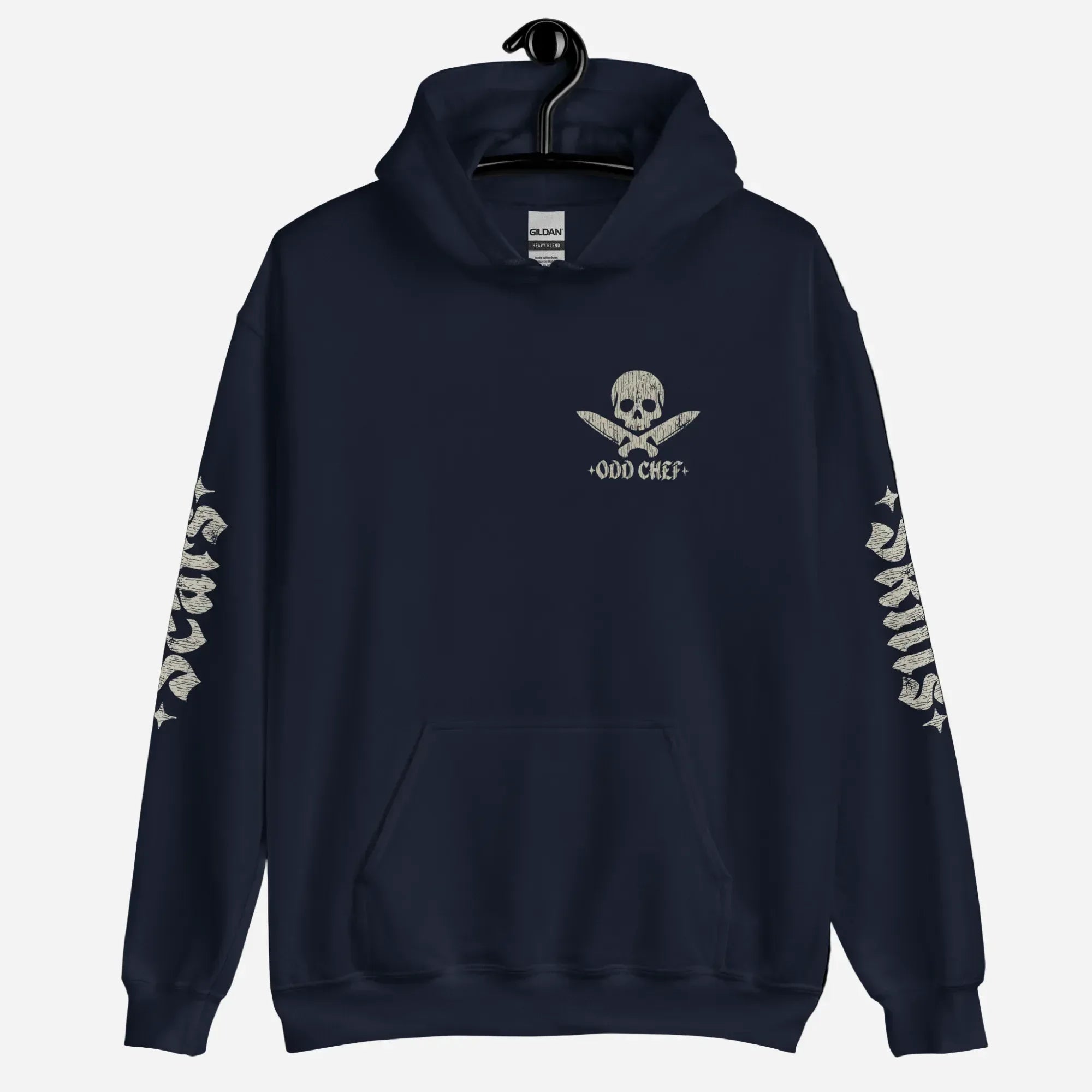 Official Edition Bone-White Skull & Crossed Knives Unisex Hoodie - Odd Chef