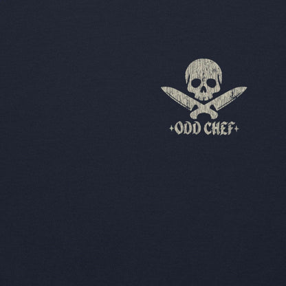 Official Edition Bone-White Skull & Crossed Knives Unisex Hoodie - Odd Chef