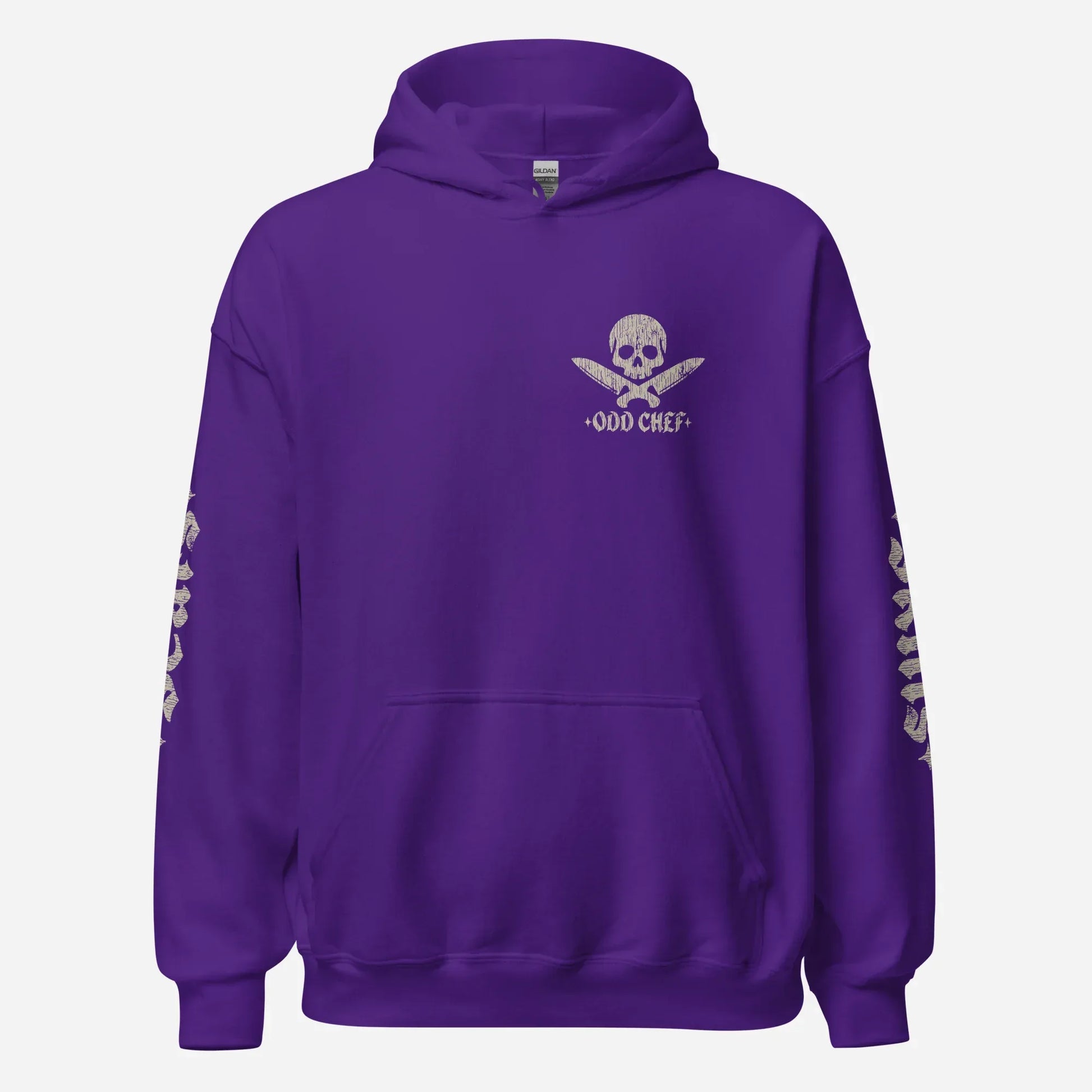 Official Edition Bone-White Skull & Crossed Knives Unisex Hoodie - Odd Chef