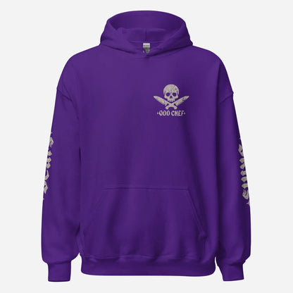 Official Edition Bone-White Skull & Crossed Knives Unisex Hoodie - Odd Chef