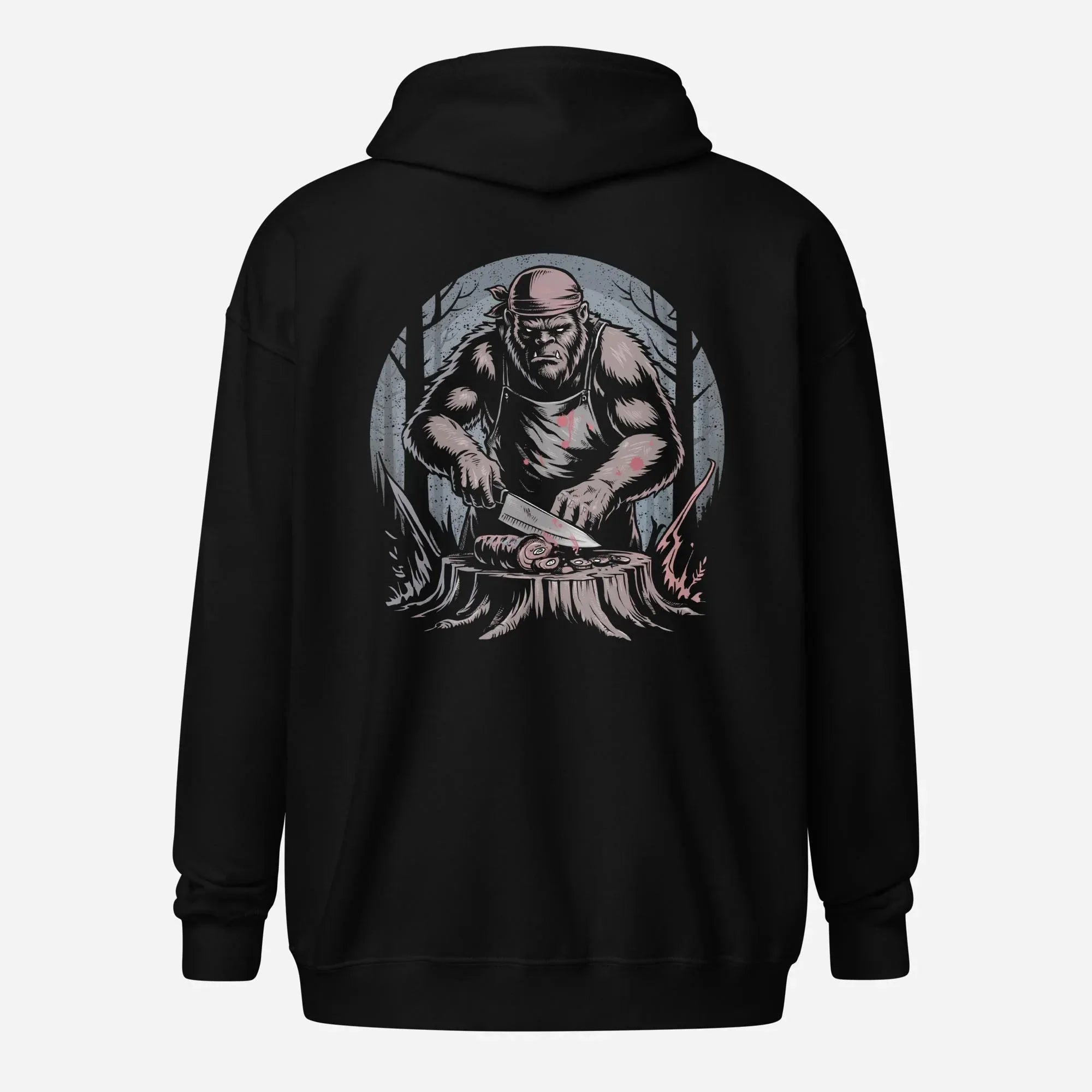 Bigfoot Chef Unisex heavy blend zip hoodie - Odd Chef