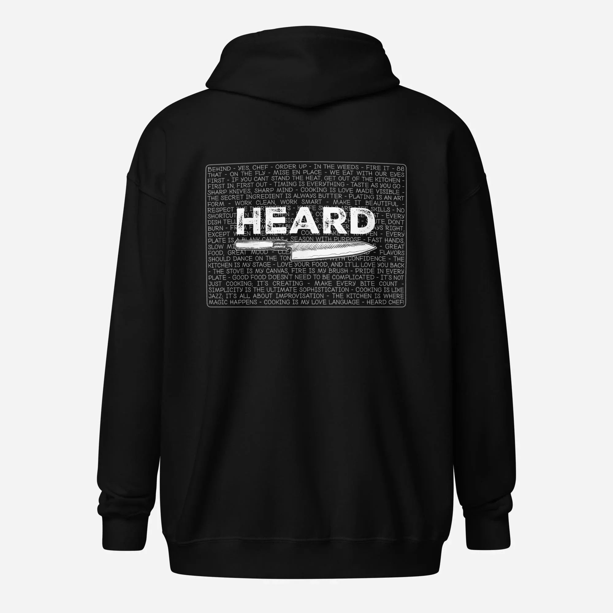 Heard Kitchen Phrase Unisex heavy blend zip hoodie - Odd Chef