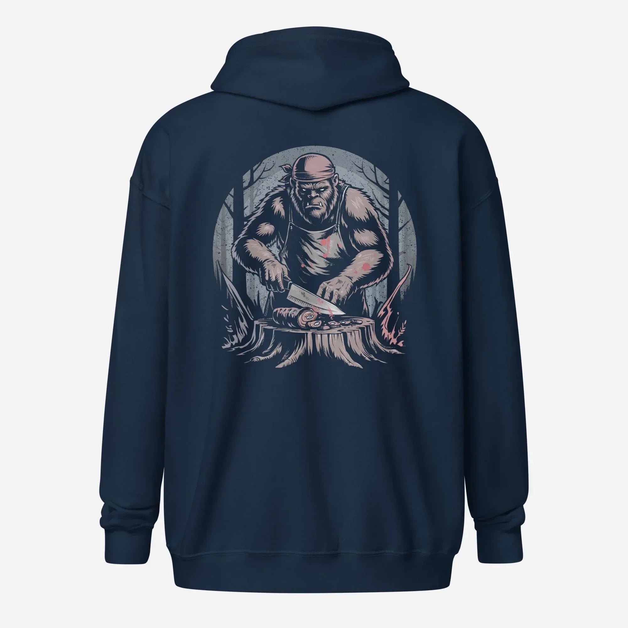 Bigfoot Chef Unisex heavy blend zip hoodie - Odd Chef