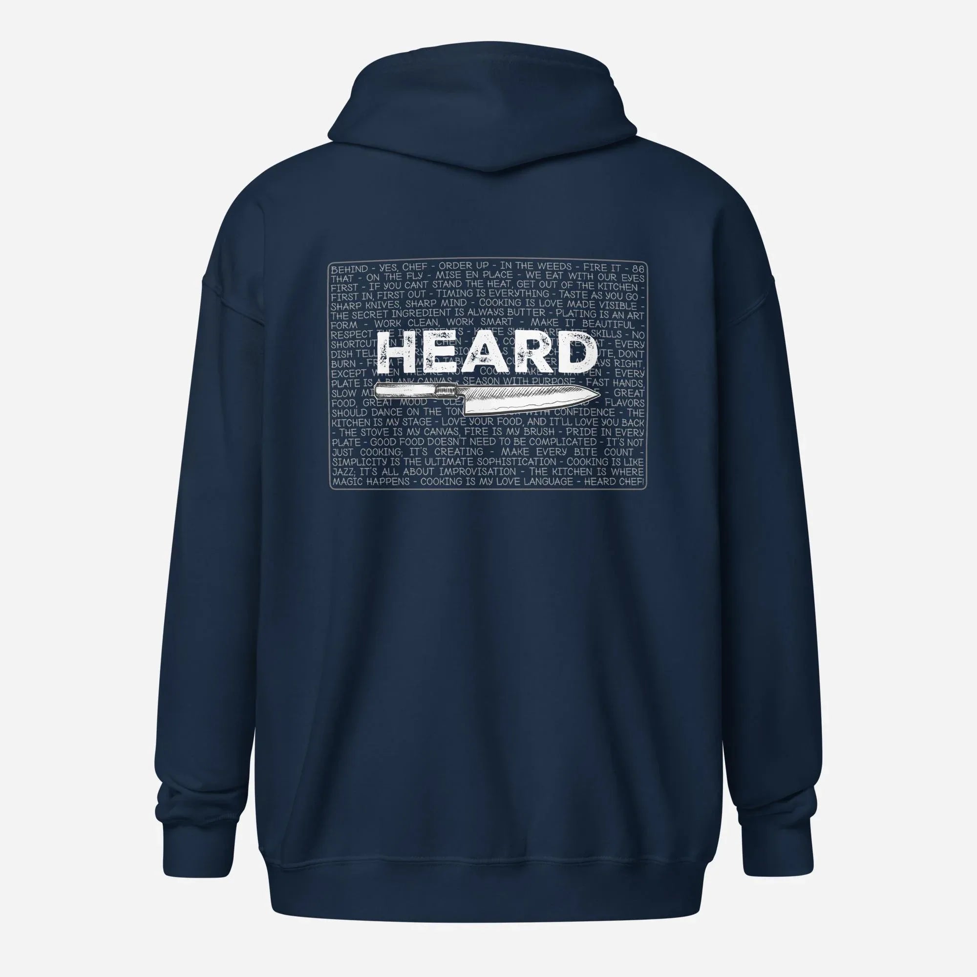 Heard Kitchen Phrase Unisex heavy blend zip hoodie - Odd Chef