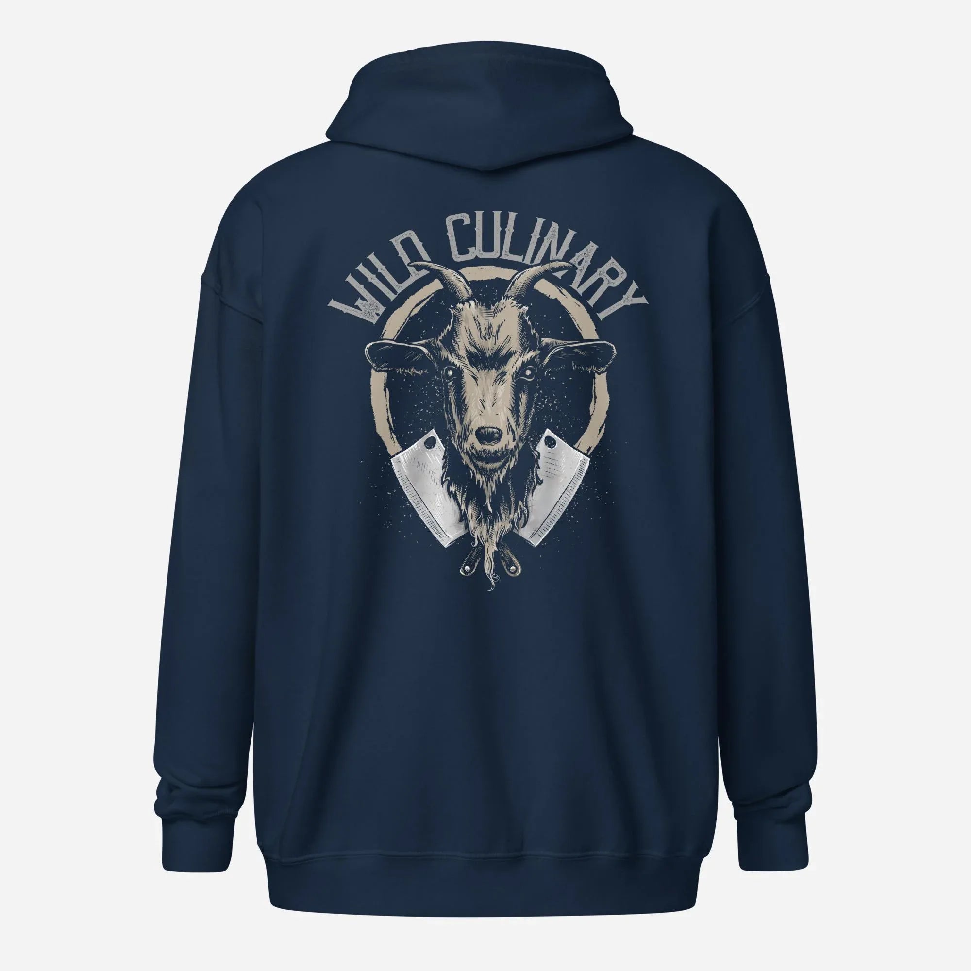 Official Wild Culinary Goat Unisex heavy blend zip hoodie - Odd Chef