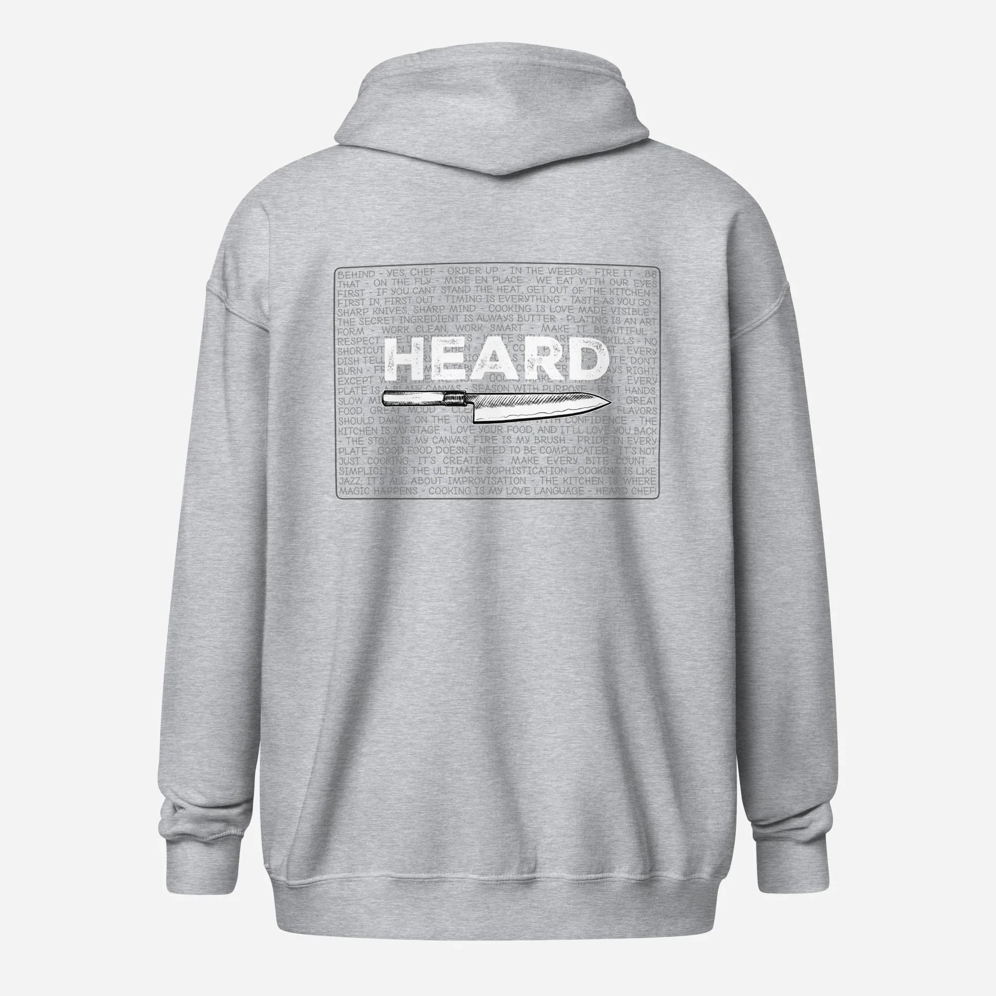 Heard Kitchen Phrase Unisex heavy blend zip hoodie - Odd Chef