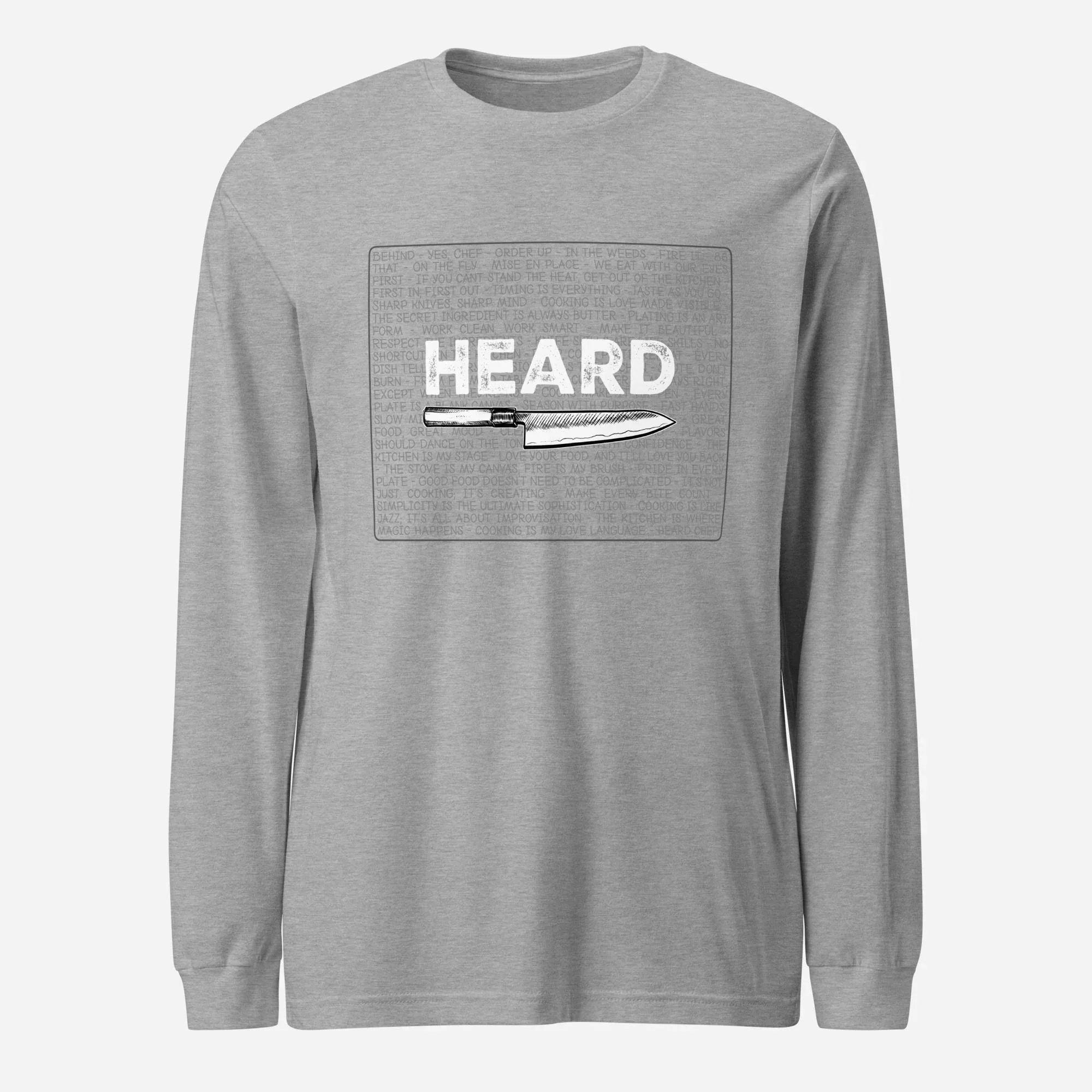 Heard Kitchen Phrase Unisex Long Sleeve Tee - Odd Chef