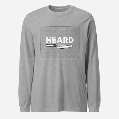 Heard Kitchen Phrase Unisex Long Sleeve Tee