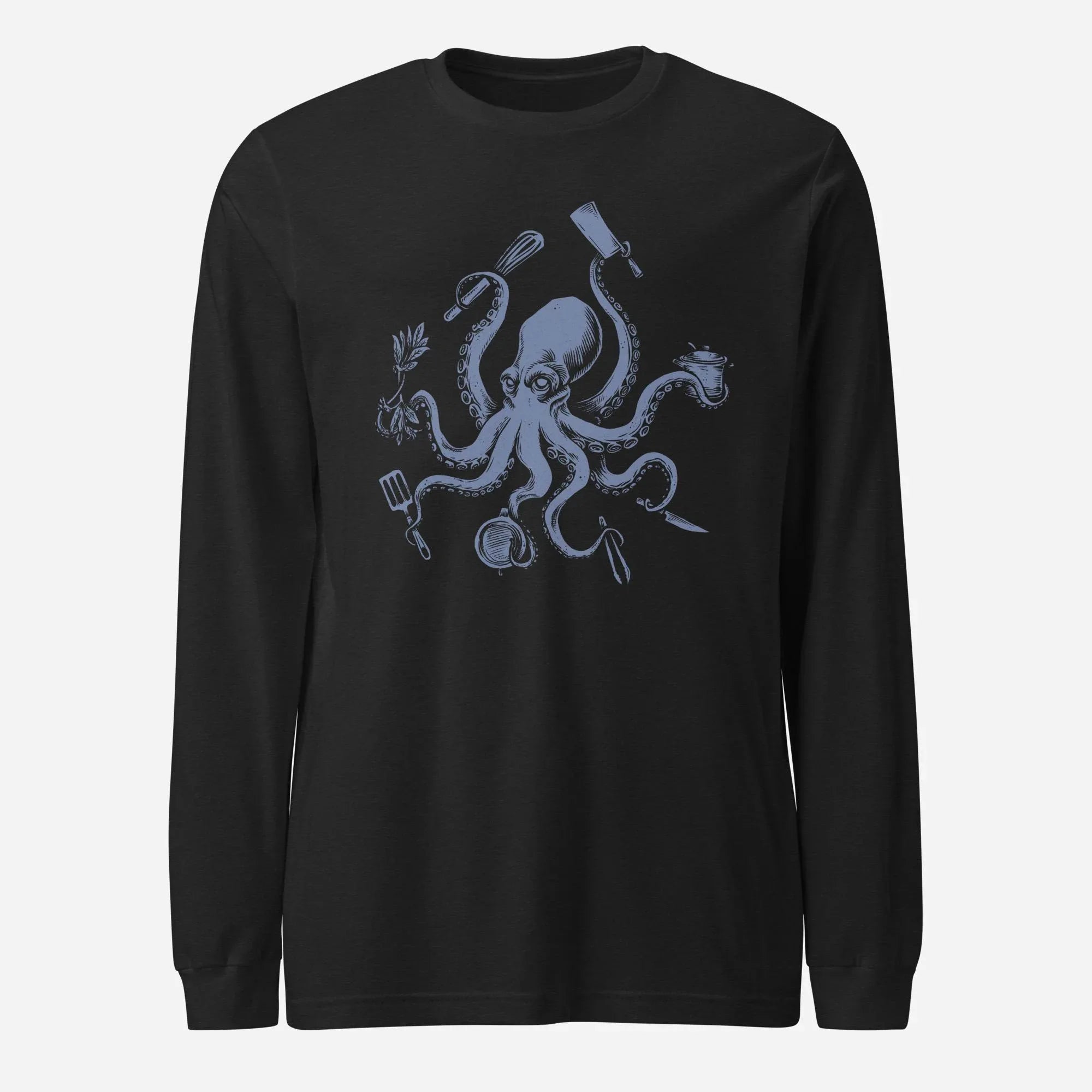 Octopus Chef Unisex Long Sleeve Tee - Odd Chef