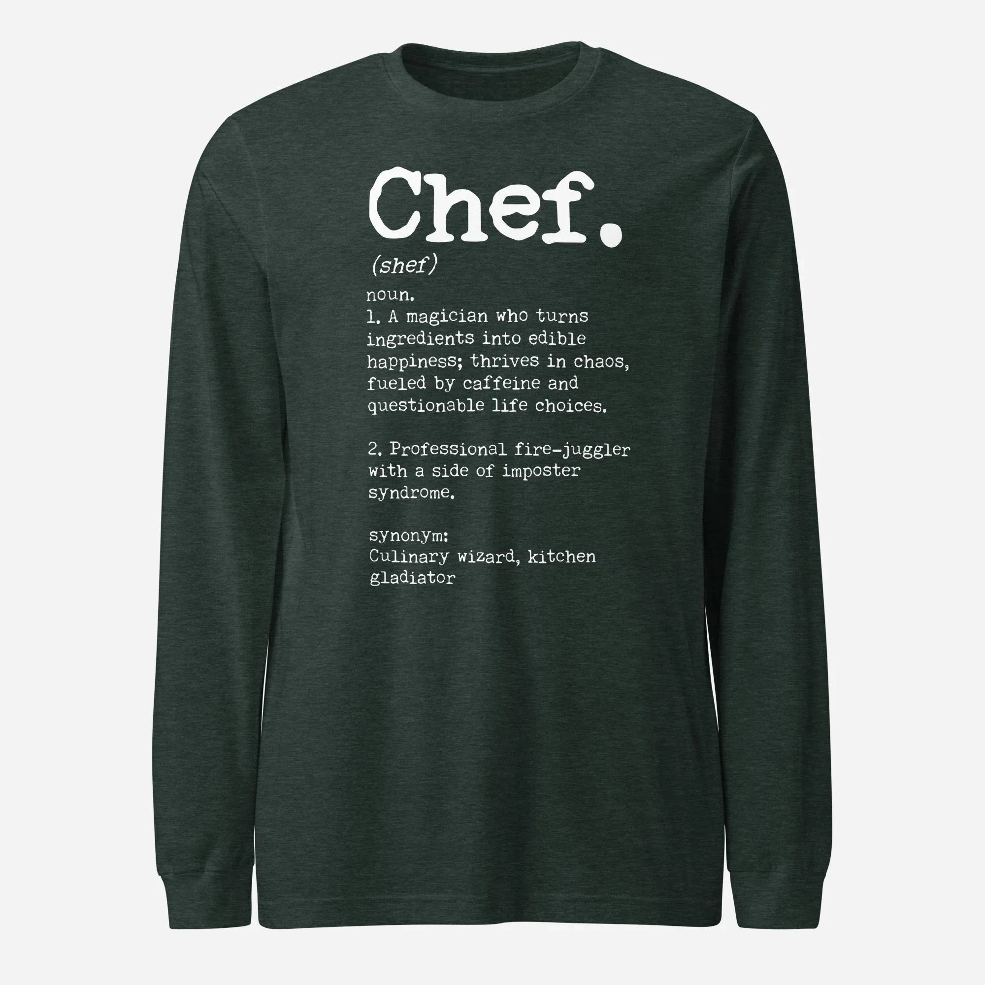 Chef Definition Unisex Long Sleeve Tee - Odd Chef