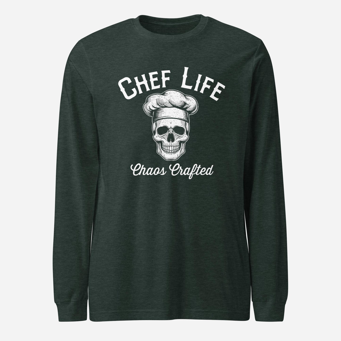 Chef Life Skull Unisex Long Sleeve Tee