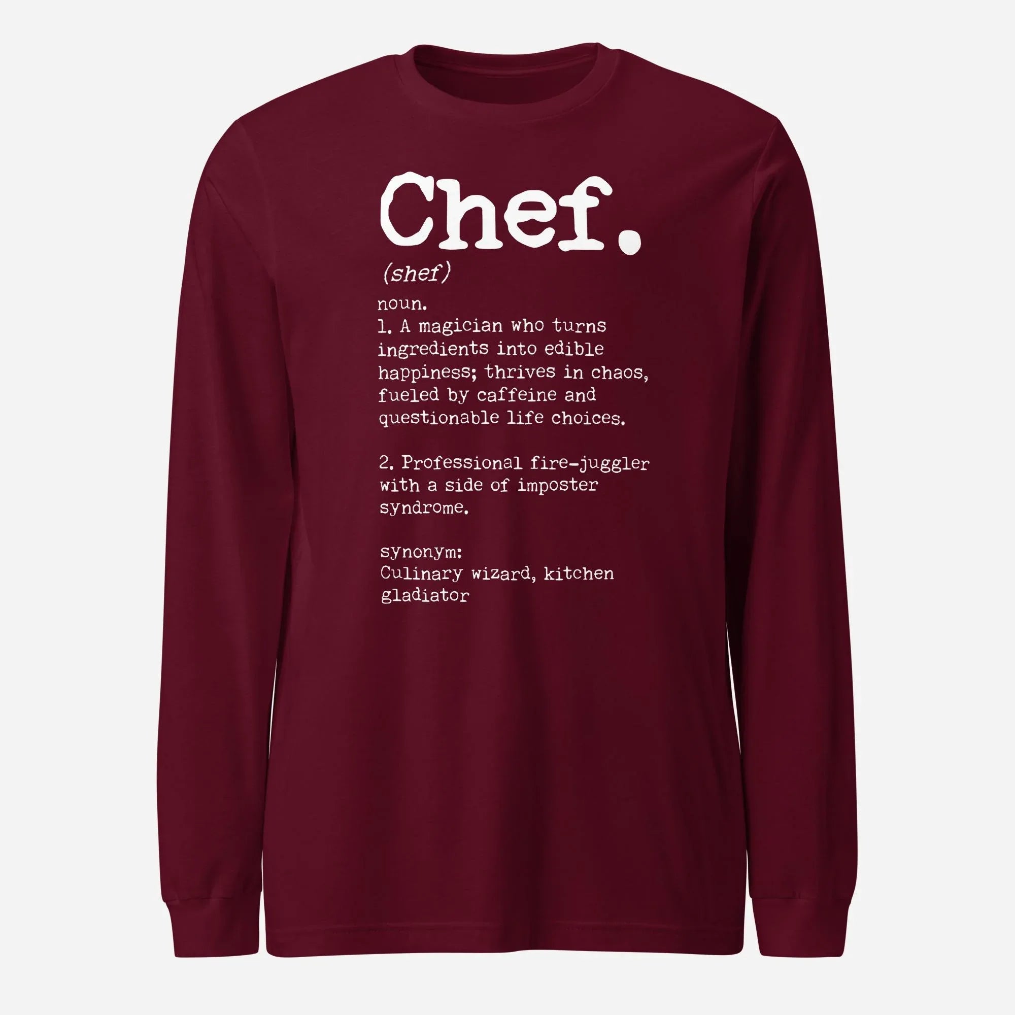 Chef Definition Unisex Long Sleeve Tee - Odd Chef