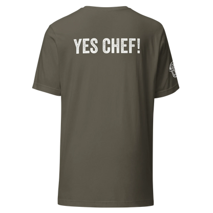 BACK PRINT Yes Chef Unisex Tee