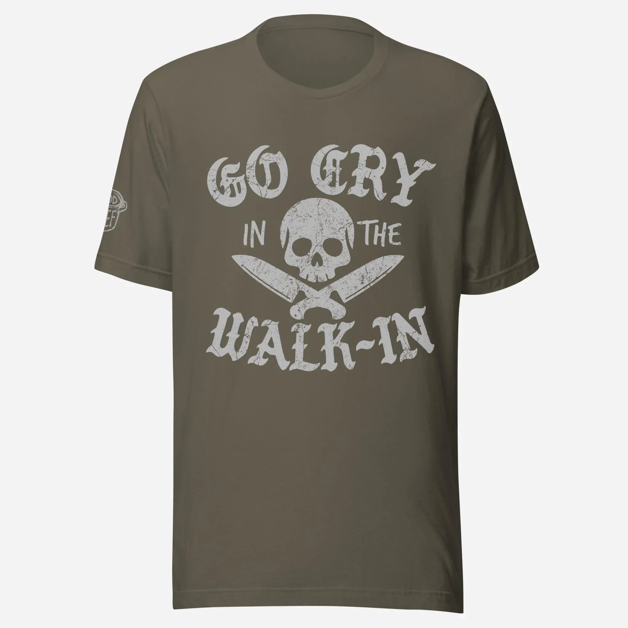 Go Cry in the Walk-In Distressed Unisex Tee - Odd Chef