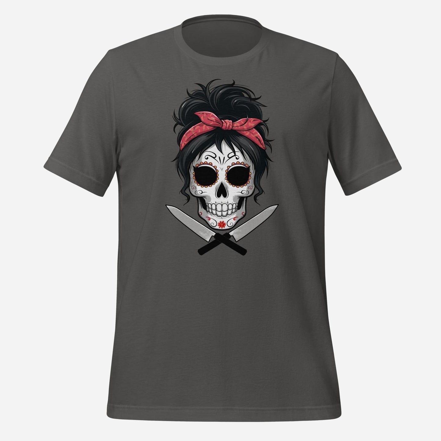 Sugar Skull Chick Chef Unisex t-shirt