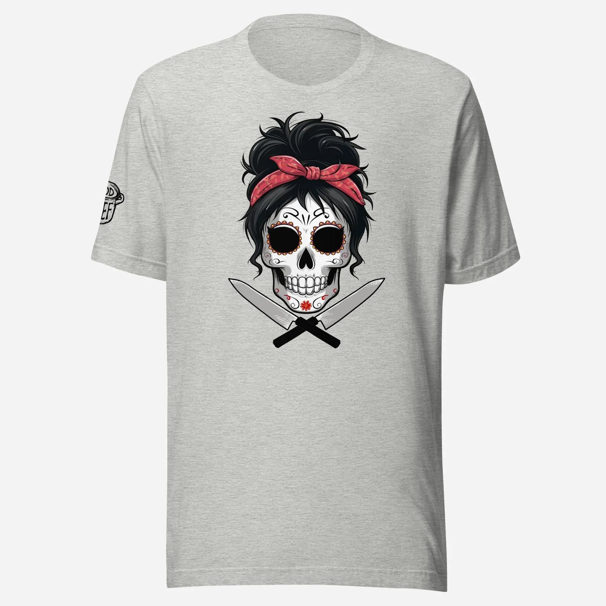 Sugar Skull Chick Chef Unisex Tee - Odd Chef