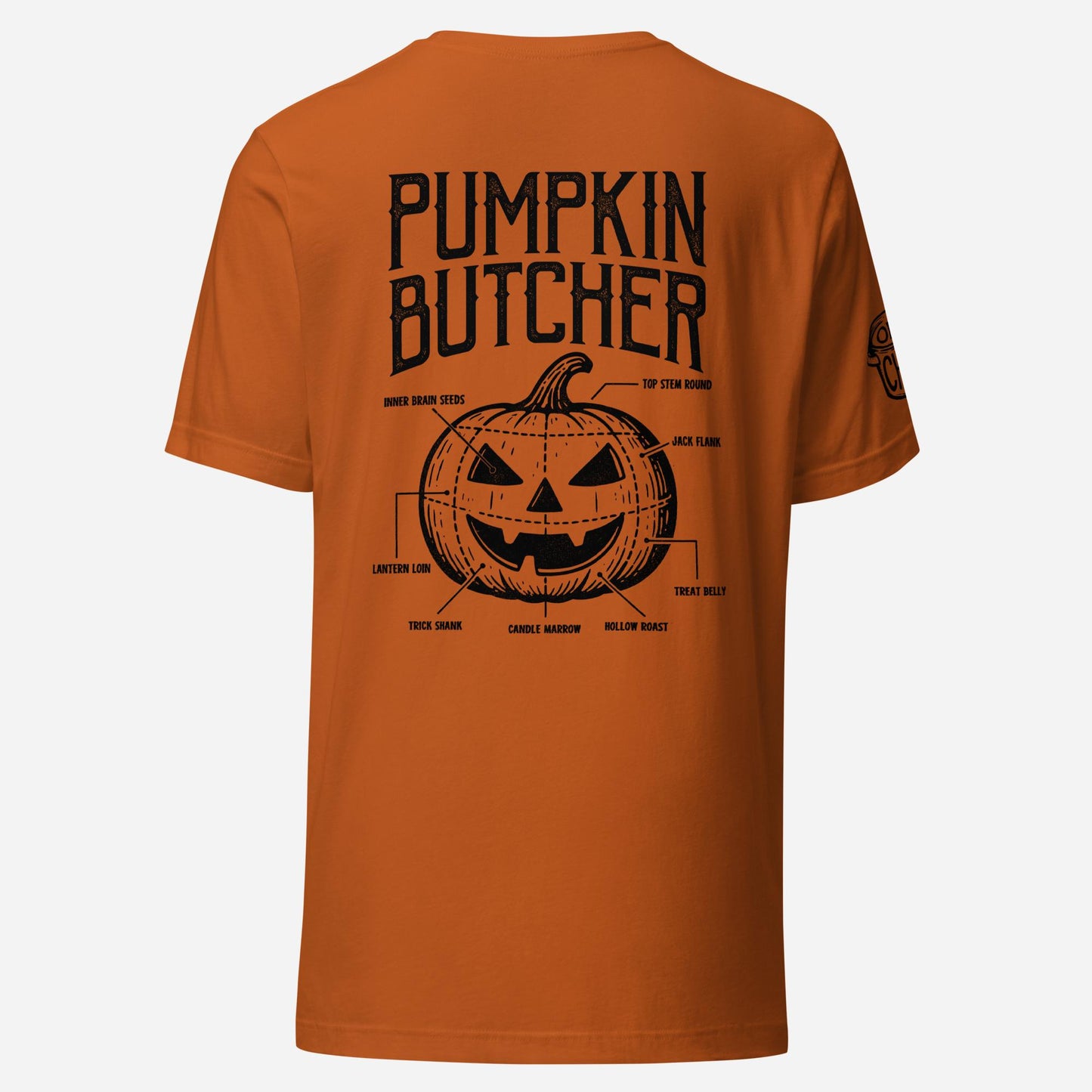 BACK PRINT Pumpkin Butcher Unisex Tee