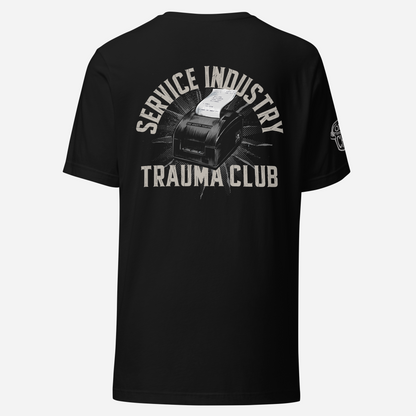 BACK PRINT Service Industry Ticket Printer Unisex Tee