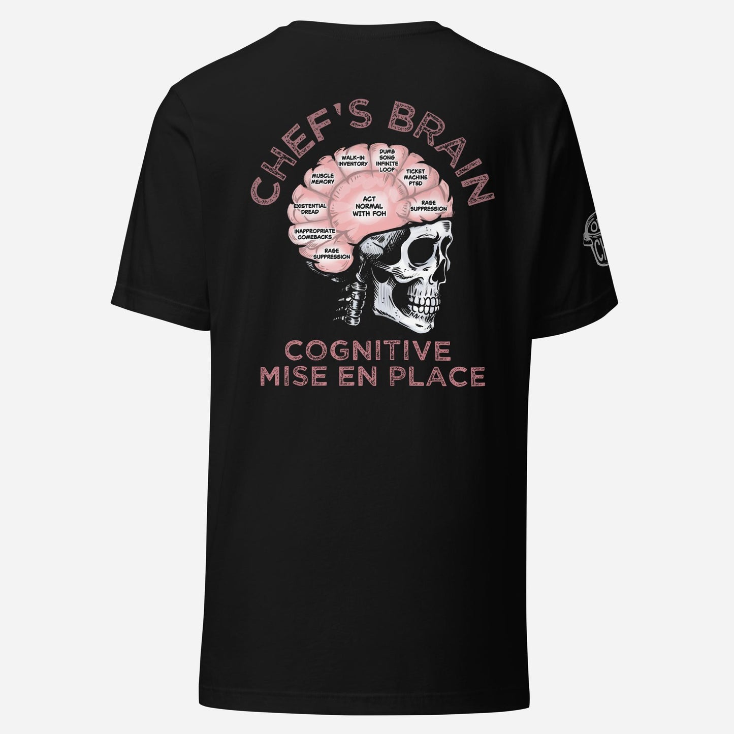BACK PRINT Chef Brain Unisex Tee