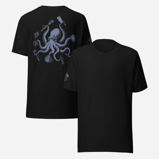 BACK PRINT Chef Octopus Unisex Tee