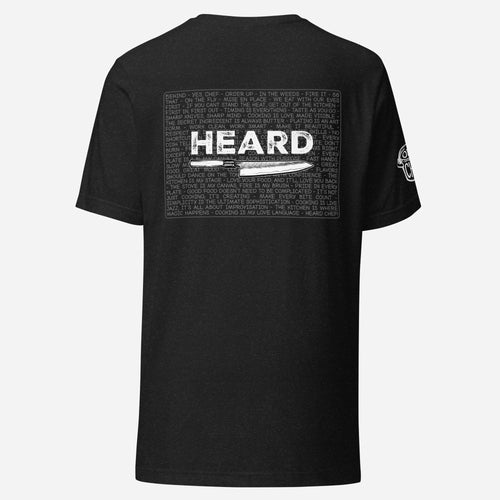 BACK PRINT Heard Kitchen Phrase Unisex Tee