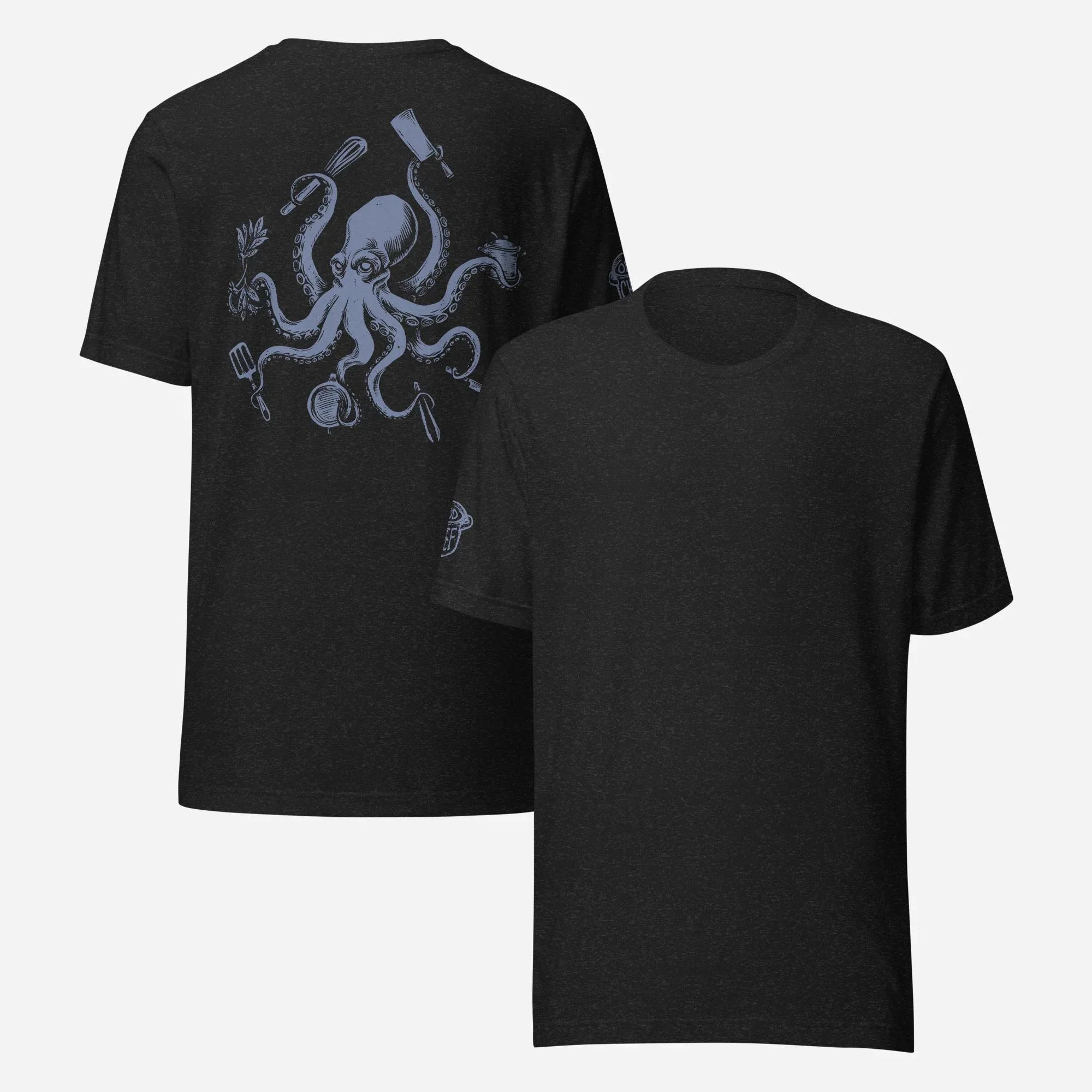 BACK PRINT Chef Octopus Unisex Tee - Odd Chef
