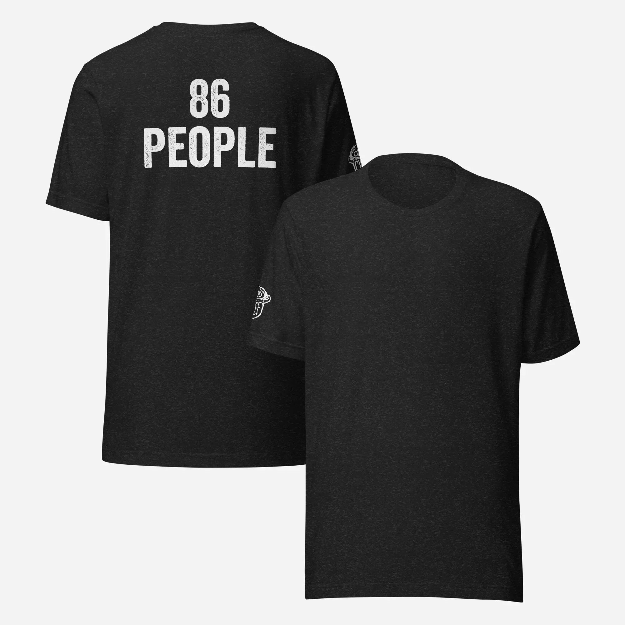 BACK PRINT 86 People Unisex Tee - Odd Chef