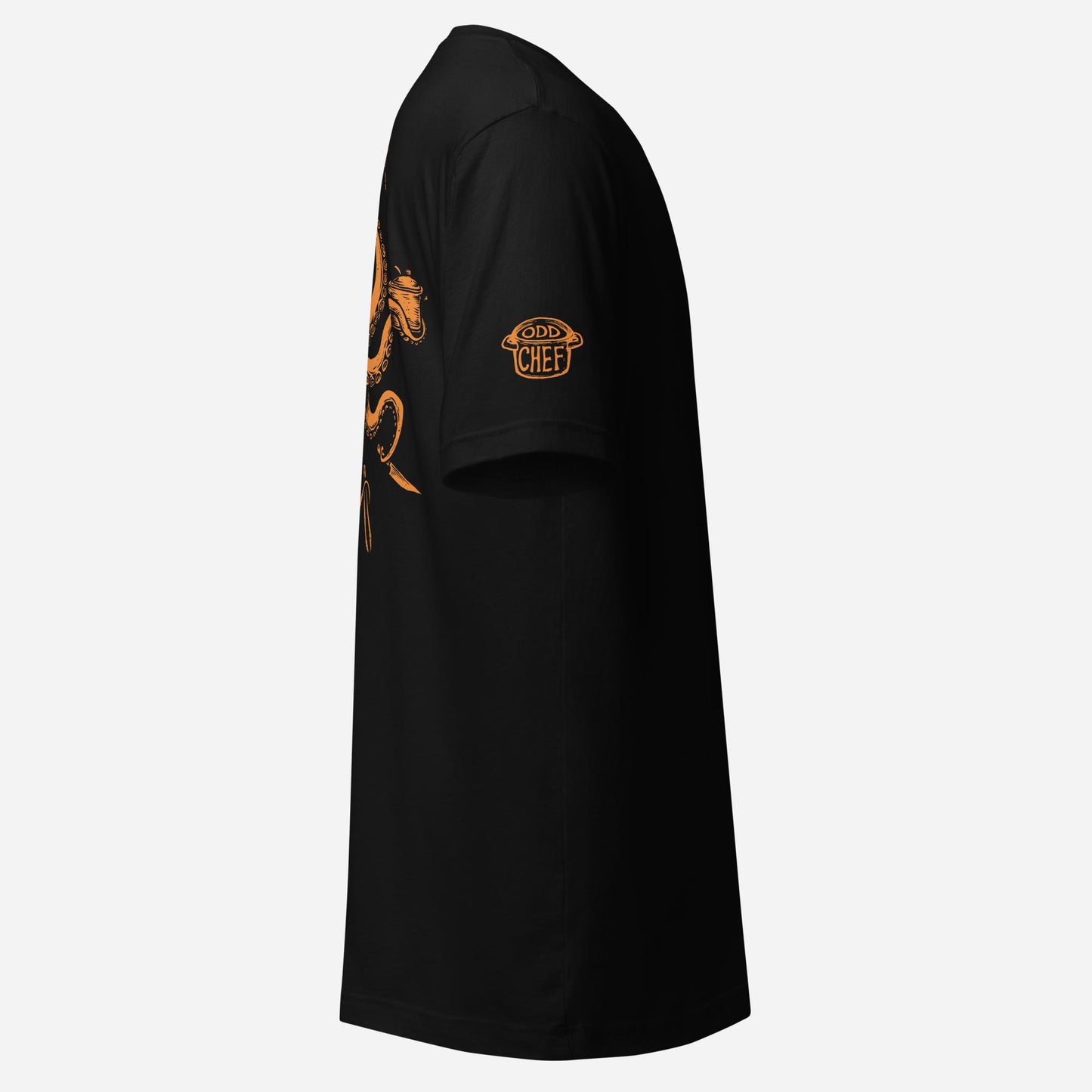 BACK PRINT Chef Octopus Orange Unisex Tee