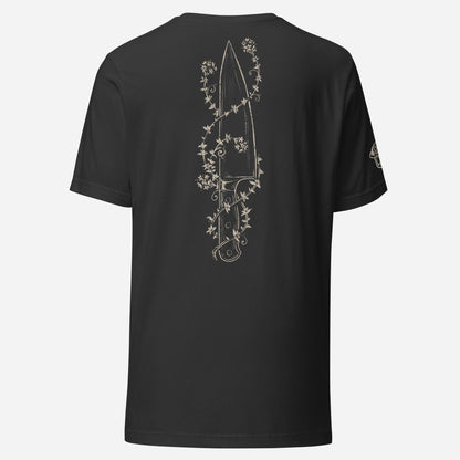 BACK PRINT Chef Knife Thyme Unisex Tee