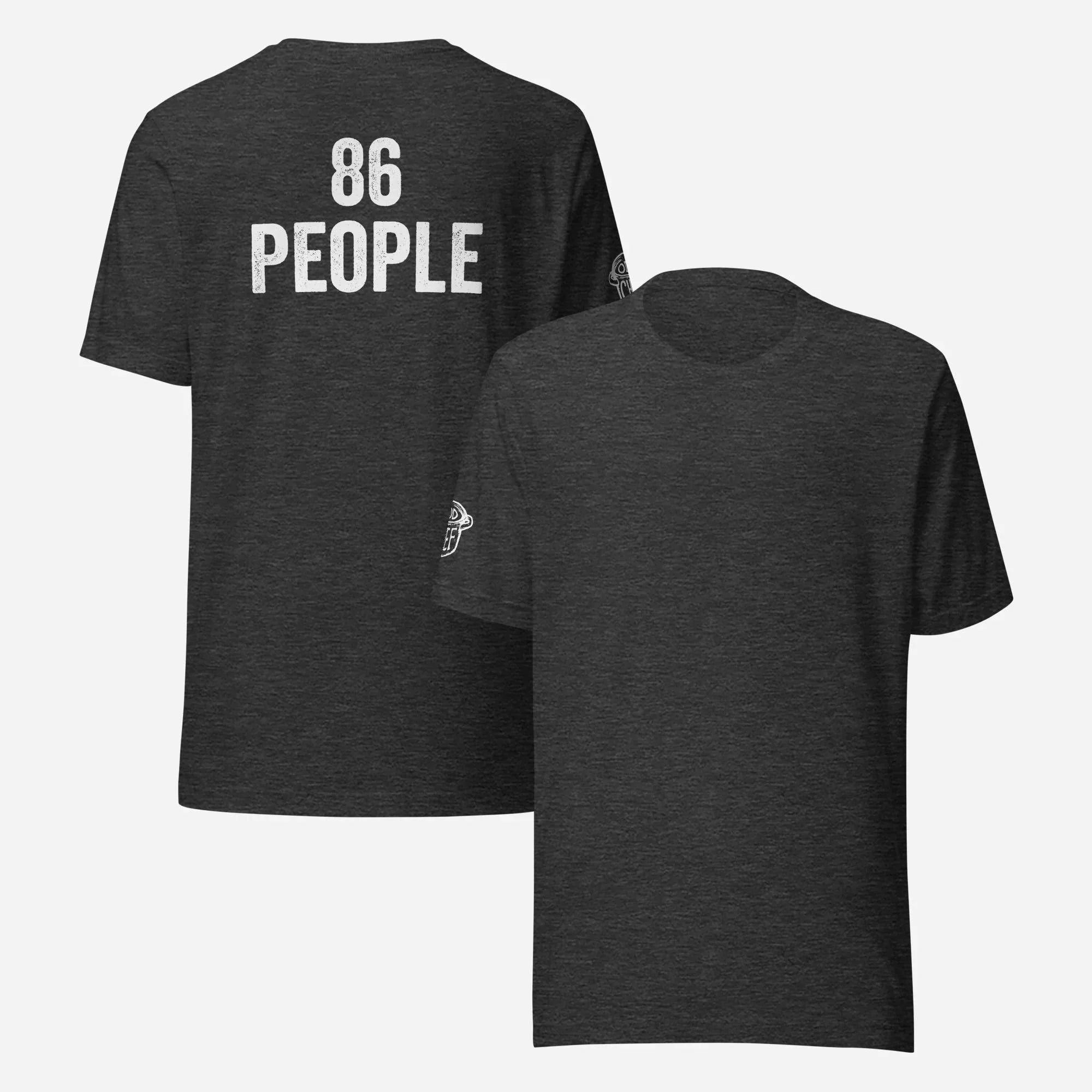 BACK PRINT 86 People Unisex Tee - Odd Chef