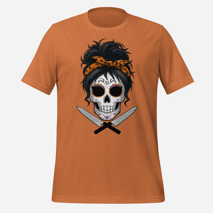 Sugar Skull Chick Halloween Unisex Tee
