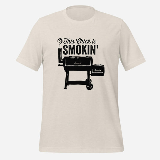 This Chick is Smokin Funny Girl BBQ Shirt Unisex t-shirt