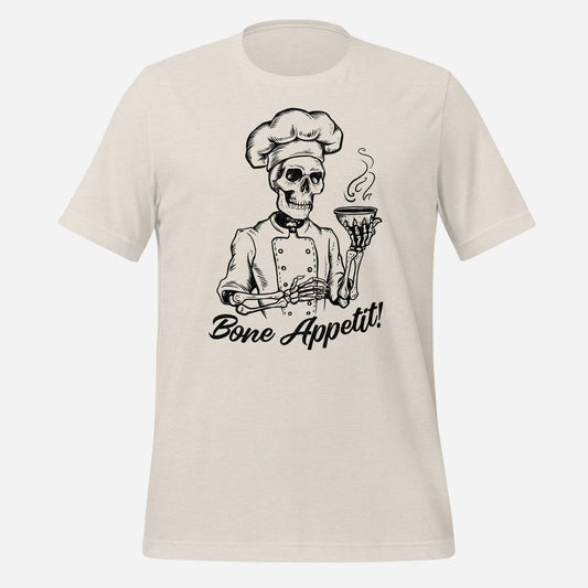 Skeleton Halloween Chef Unisex t-shirt