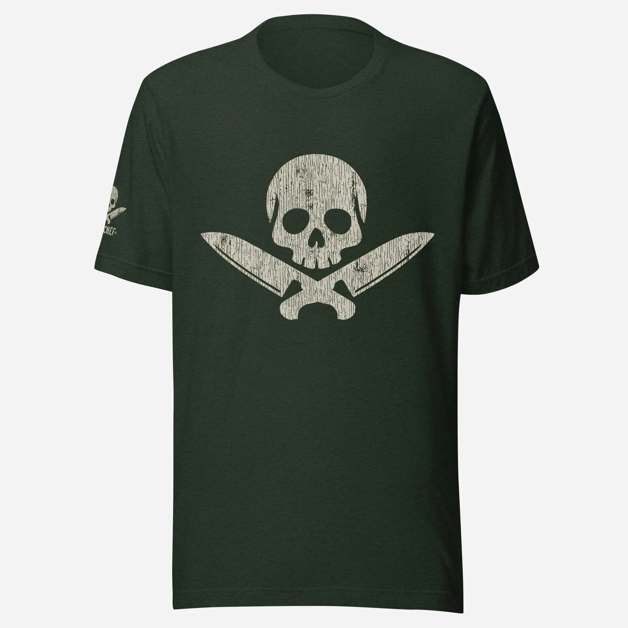 Chef Skull & Crossed Knives Tan Unisex Tee - Odd Chef