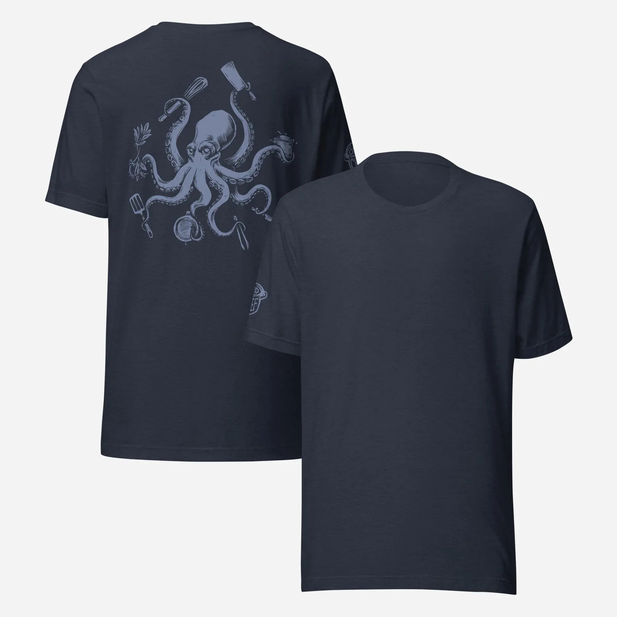 BACK PRINT Chef Octopus Unisex Tee - Odd Chef