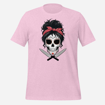 Sugar Skull Chick Chef Unisex t-shirt