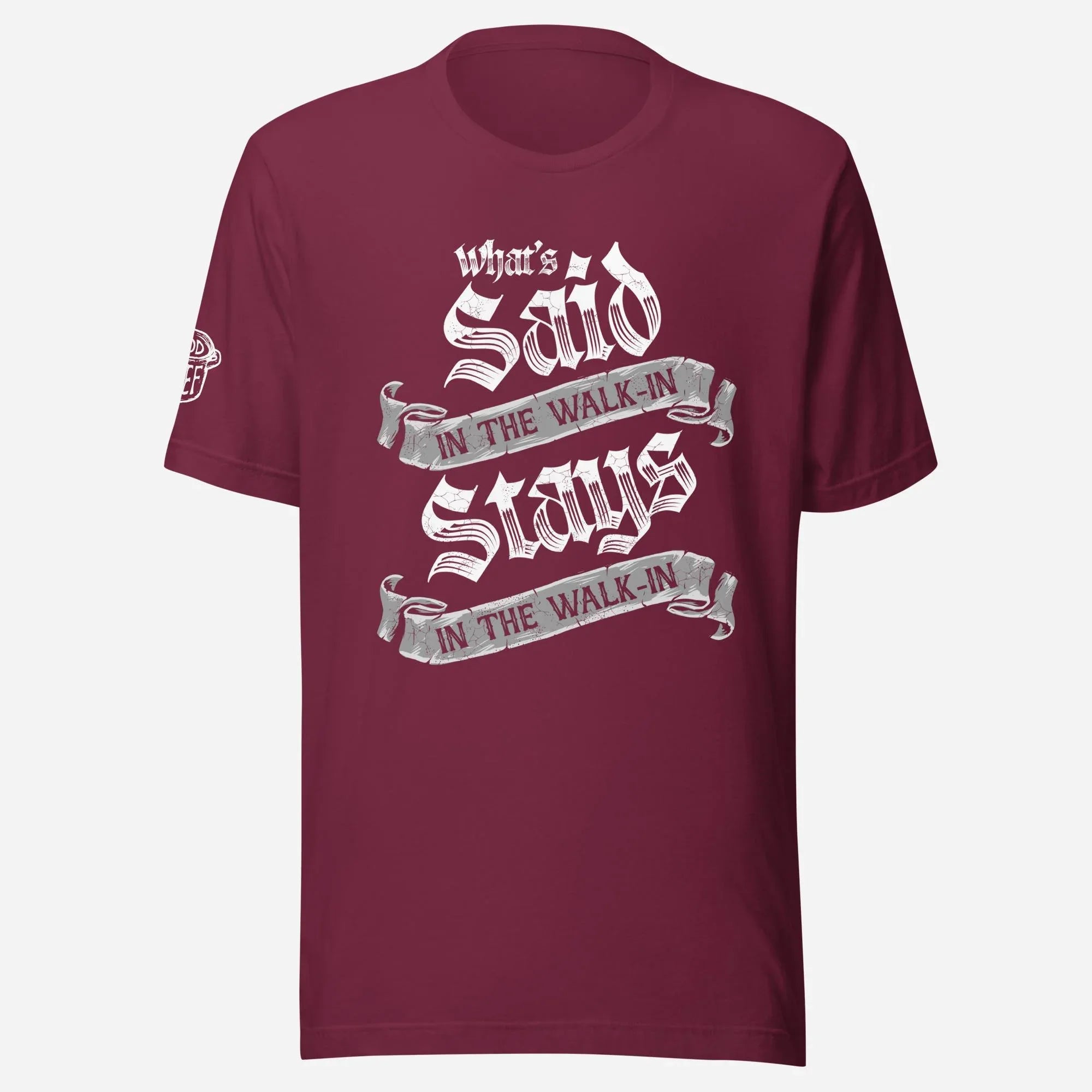 What's Said In The Walk-In Medieval Unisex Tee - Odd Chef