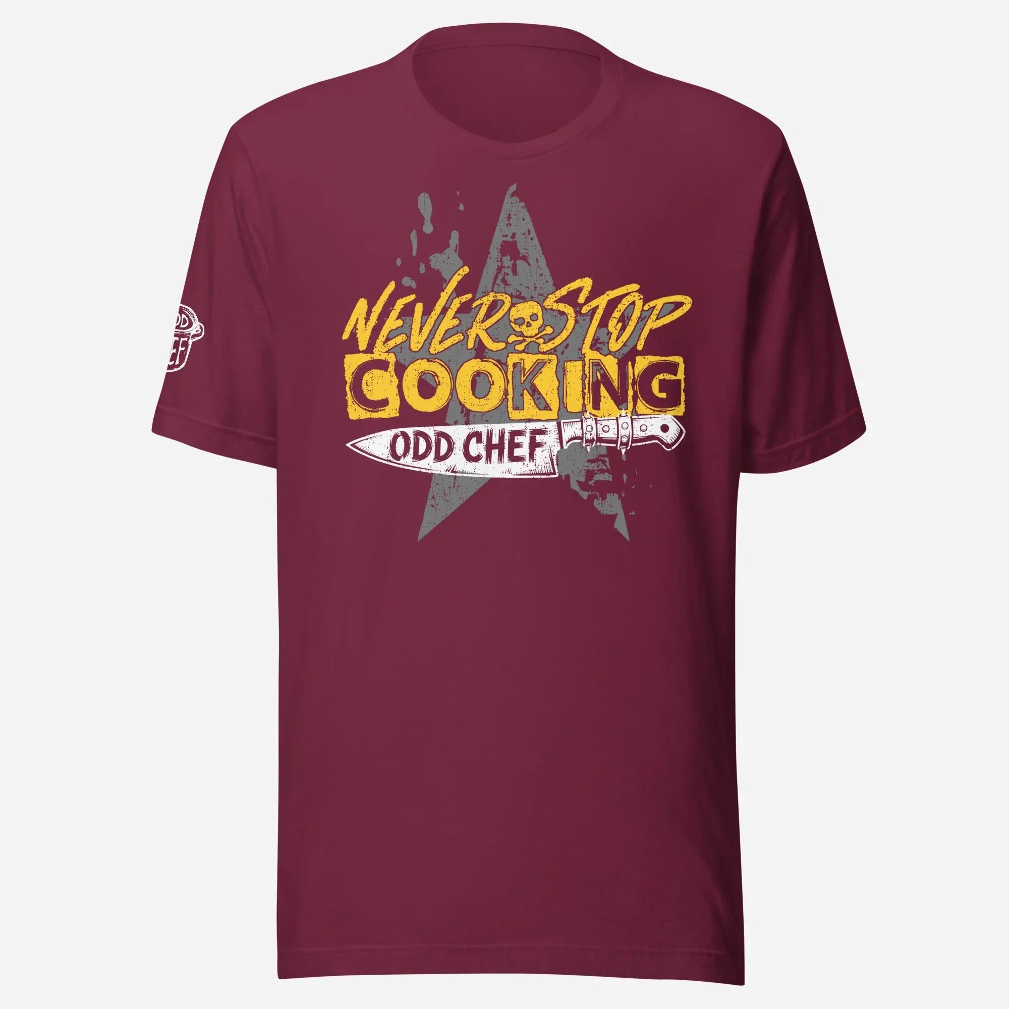Never Stop Cooking Unisex Tee - Odd Chef