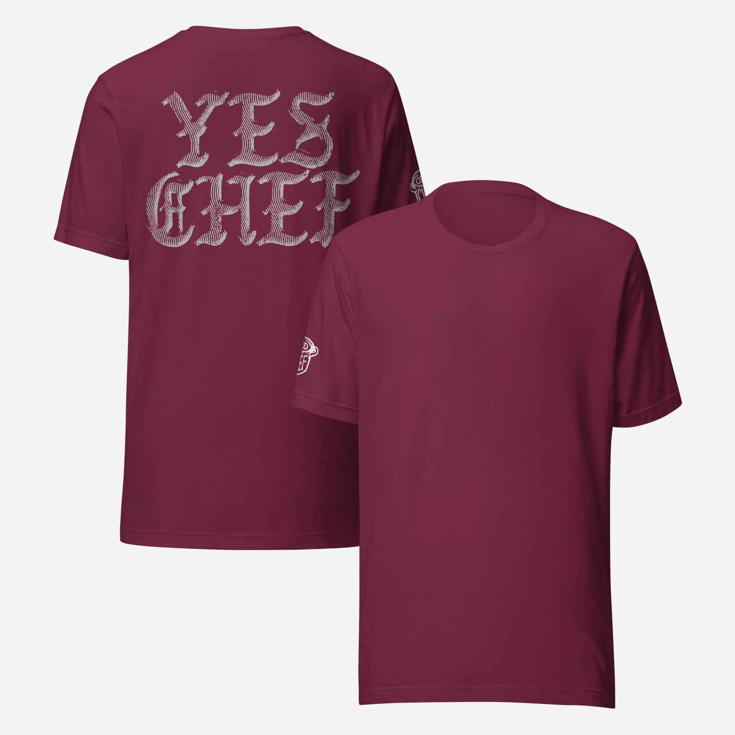 BACK PRINT Yes Chef Half-tone Unisex Tee