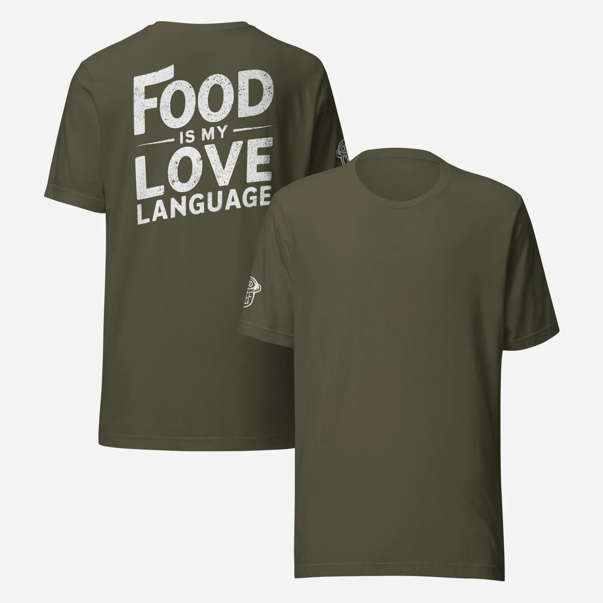 BACK PRINT Food Is My Love Language Unisex Tee - Odd Chef