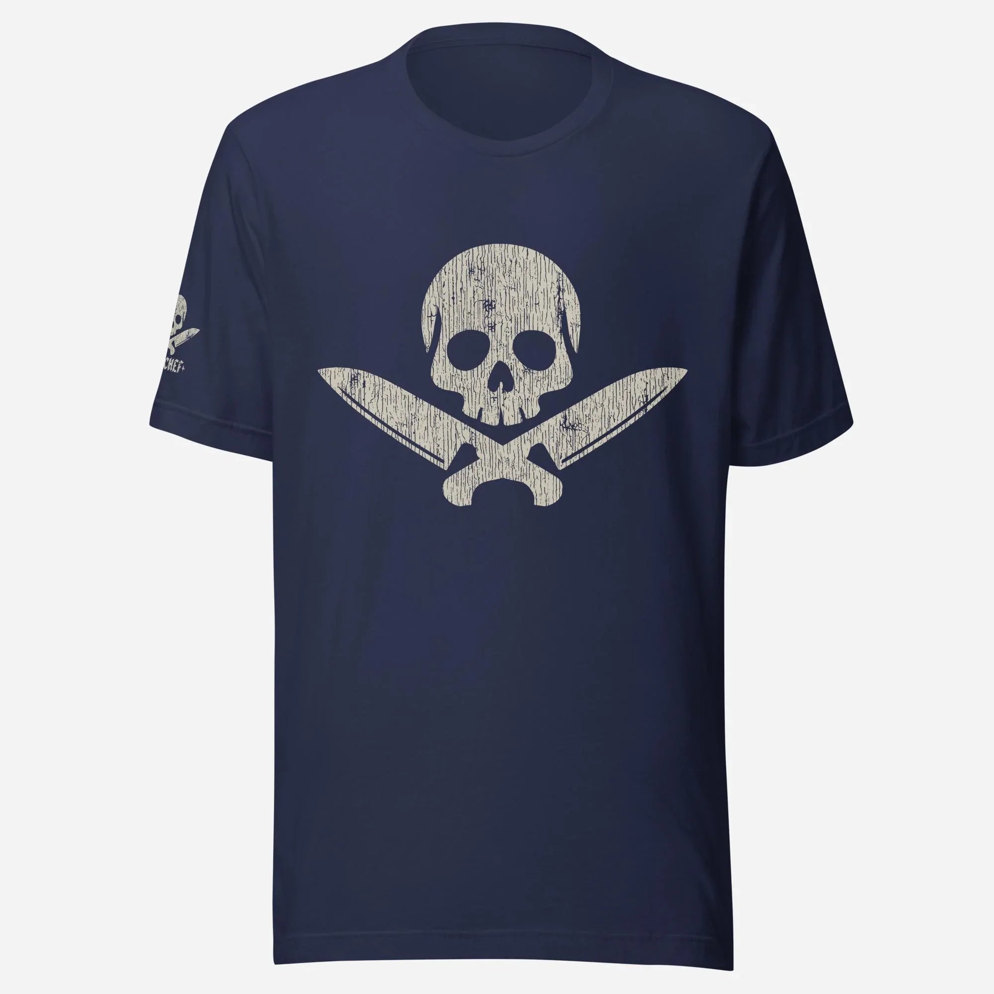 Chef Skull & Crossed Knives Tan Unisex Tee - Odd Chef