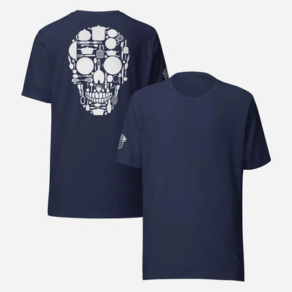 BACK PRINT Skull Kitchen Chef Unisex Tee - Odd Chef