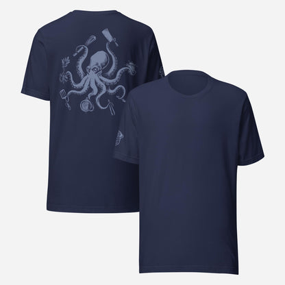 BACK PRINT Chef Octopus Unisex Tee