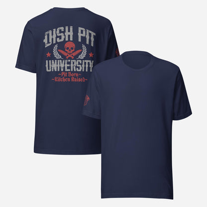 BACK PRINT Dish Pit University Unisex Tee