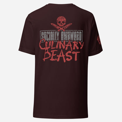 BACK PRINT Socially Awkward Culinary Unisex Tee