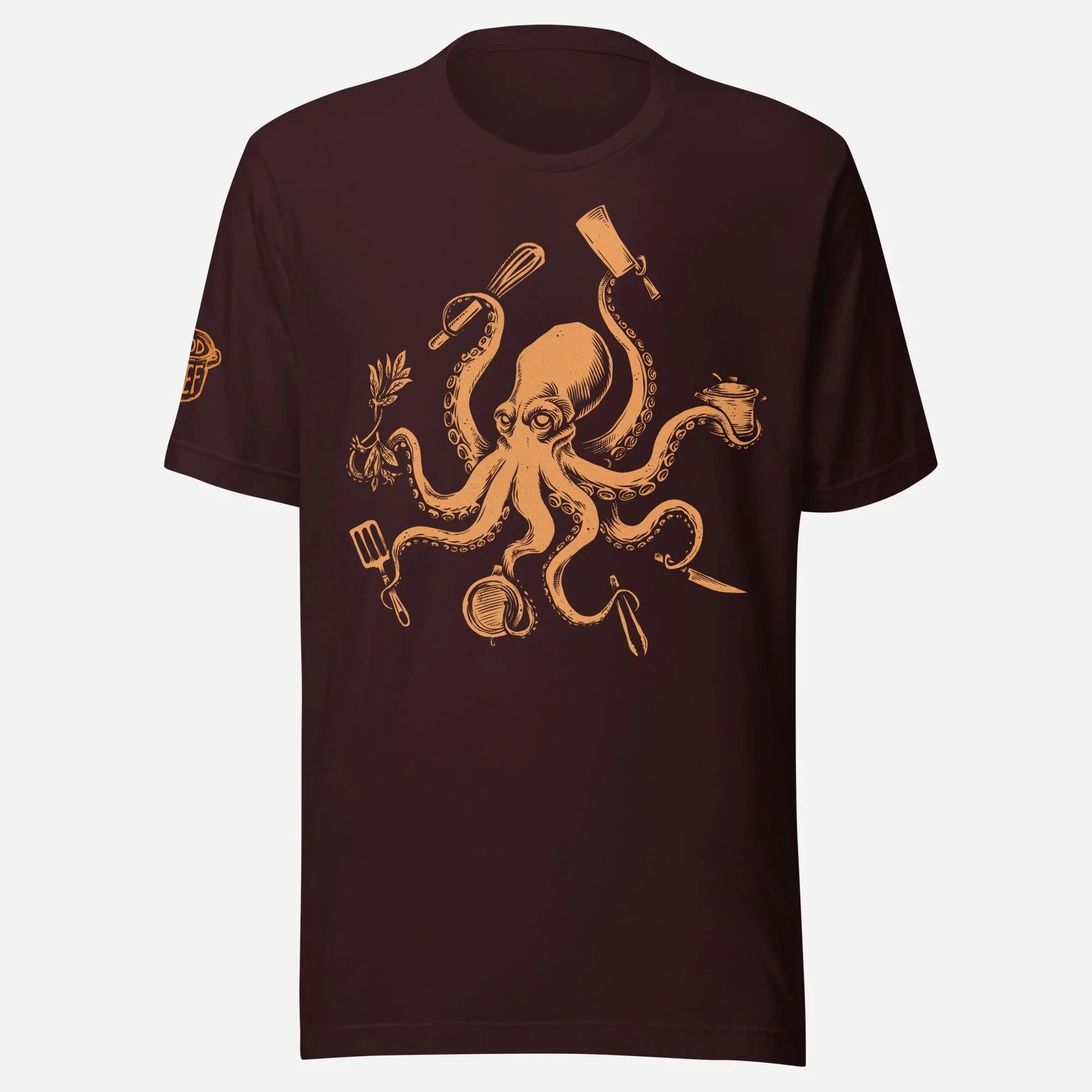 Chef Octopus Orange Unisex Tee - Odd Chef