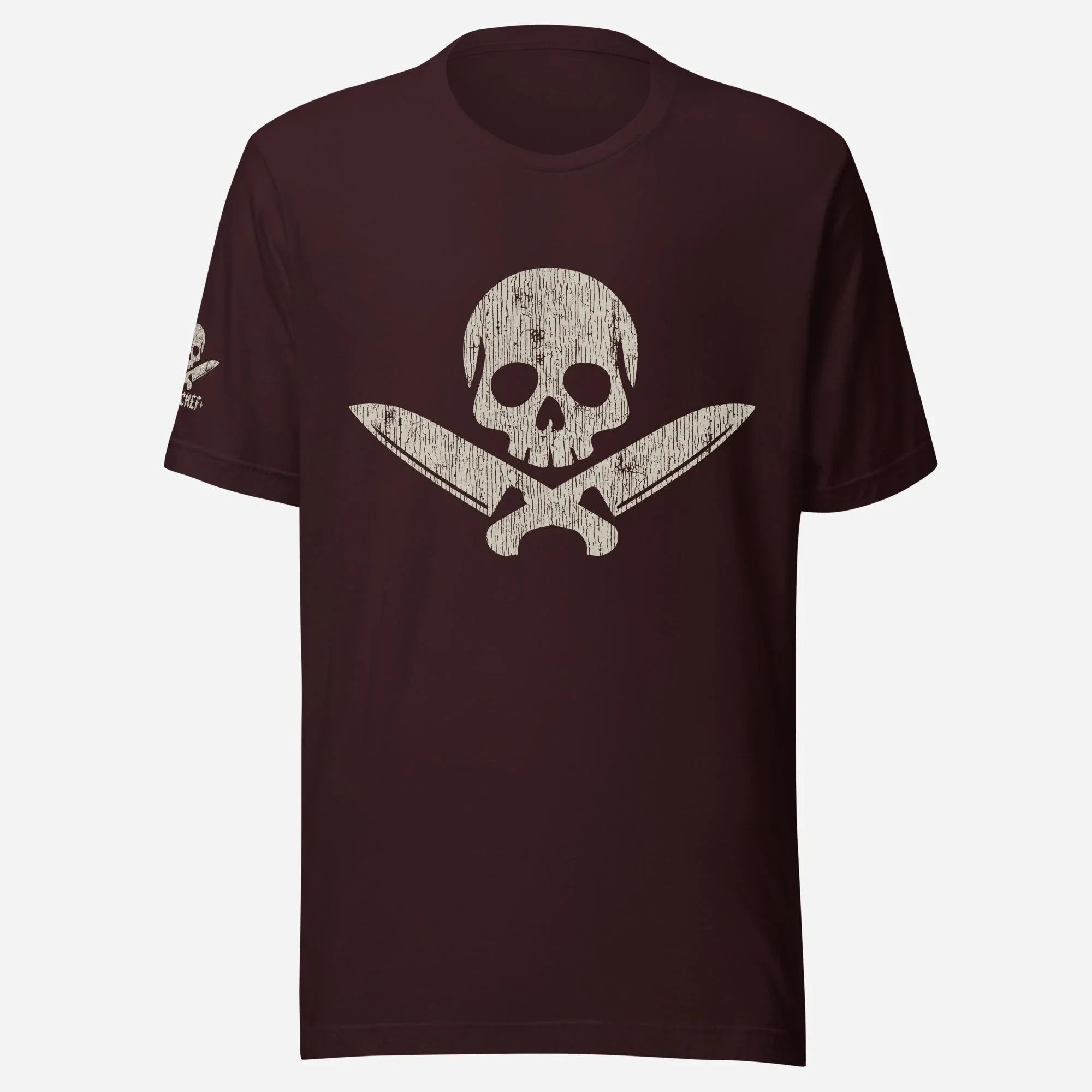 Chef Skull & Crossed Knives Tan Unisex Tee - Odd Chef