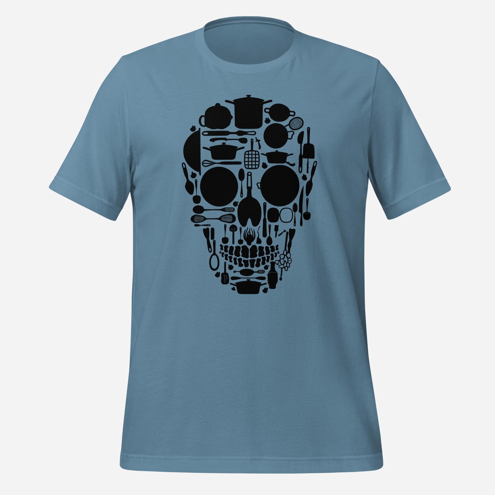 Skull Chef Kitchen Unisex t shirt OddChef